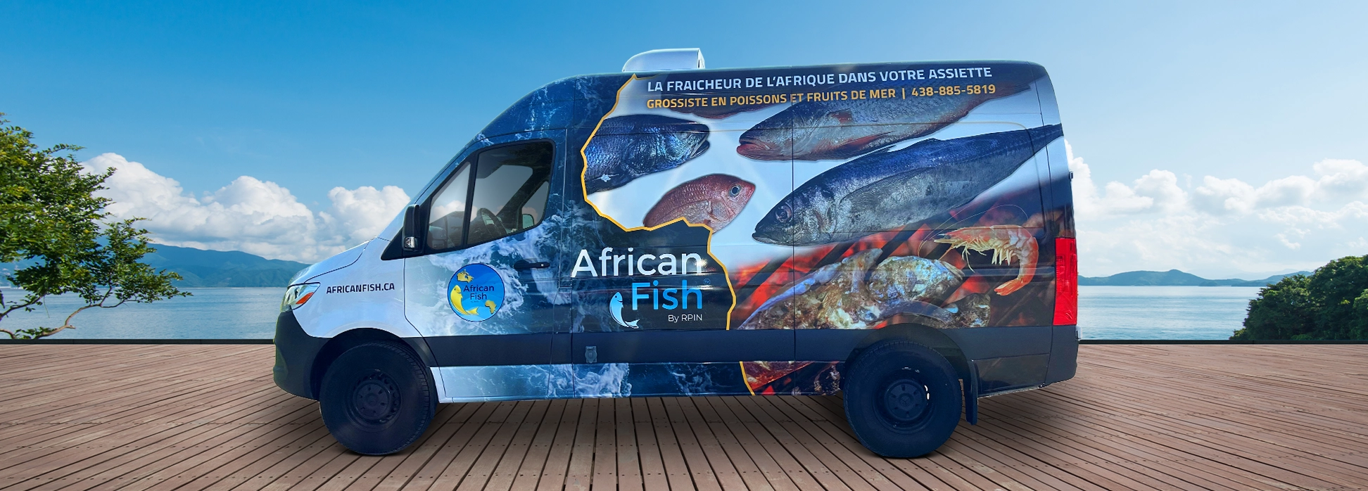 AFRICAN FISH FORD TRANSIT SUPER FLASH 3/4 WRAP