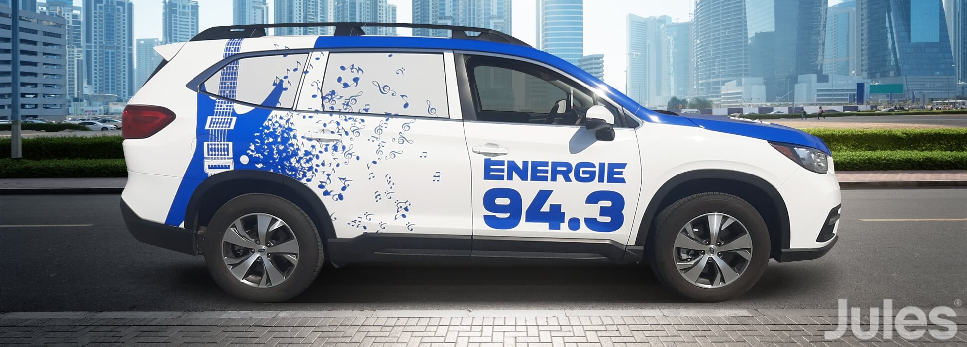 WRAP LETTRAGE ENERGIE 94,3 MONTREAL RADIO STATION FORD
