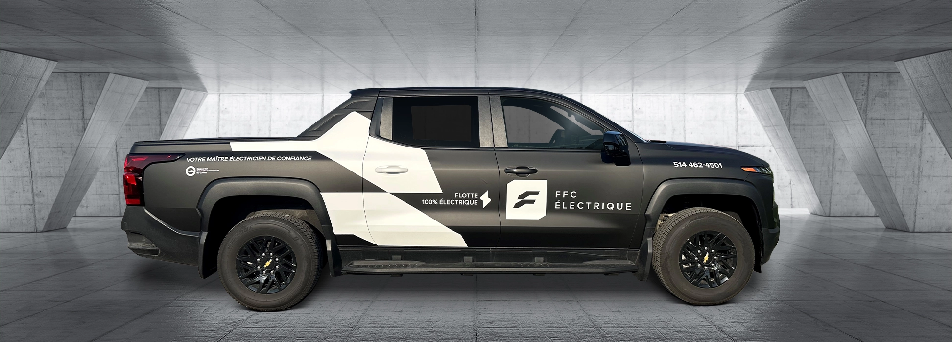 FFC ÉLECTRIQUE SILVERADO EV FULL LETTRAGE COMPLET MAT