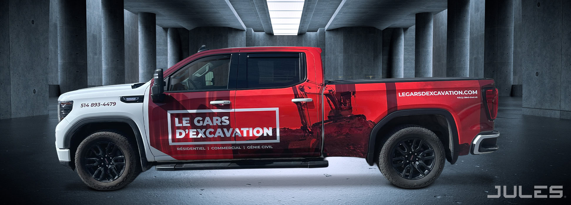 LE GARS EXCAVATION GMC SIERRA SUPER FLASH 3/4 WRAP