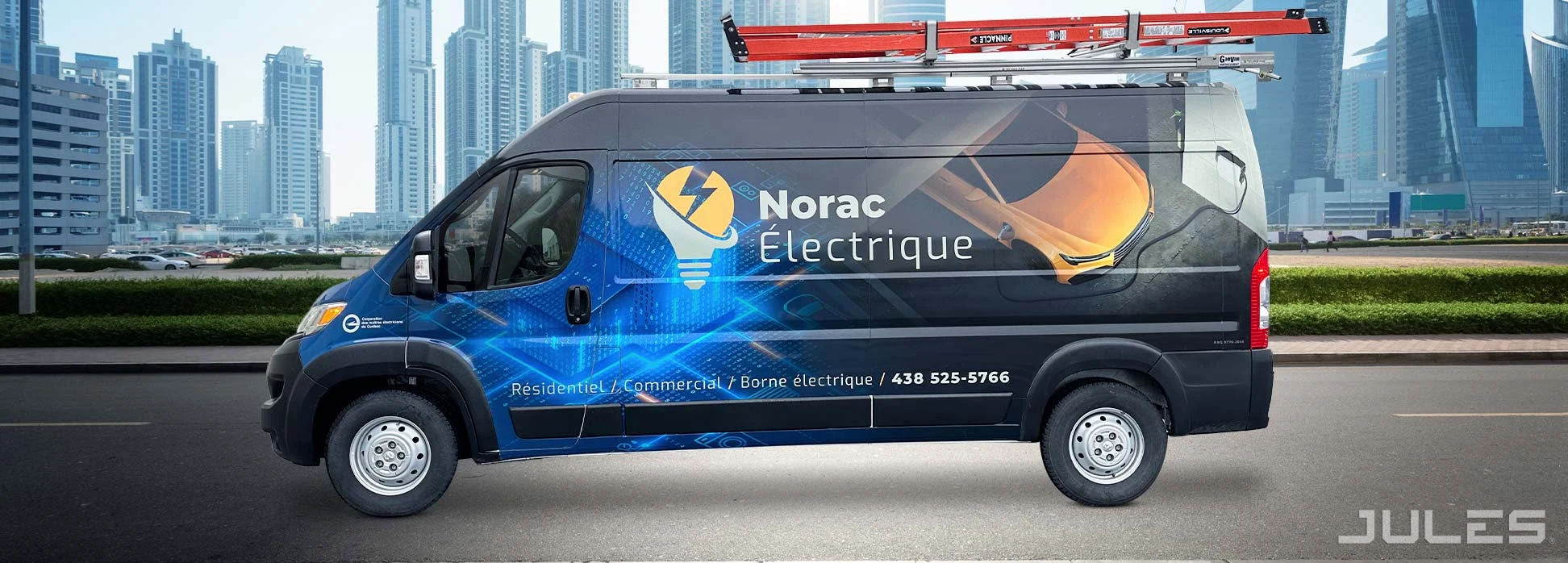 NORAC ELECTRIQUE RAM PROMASTER FULL LETRAGE COMPLET
