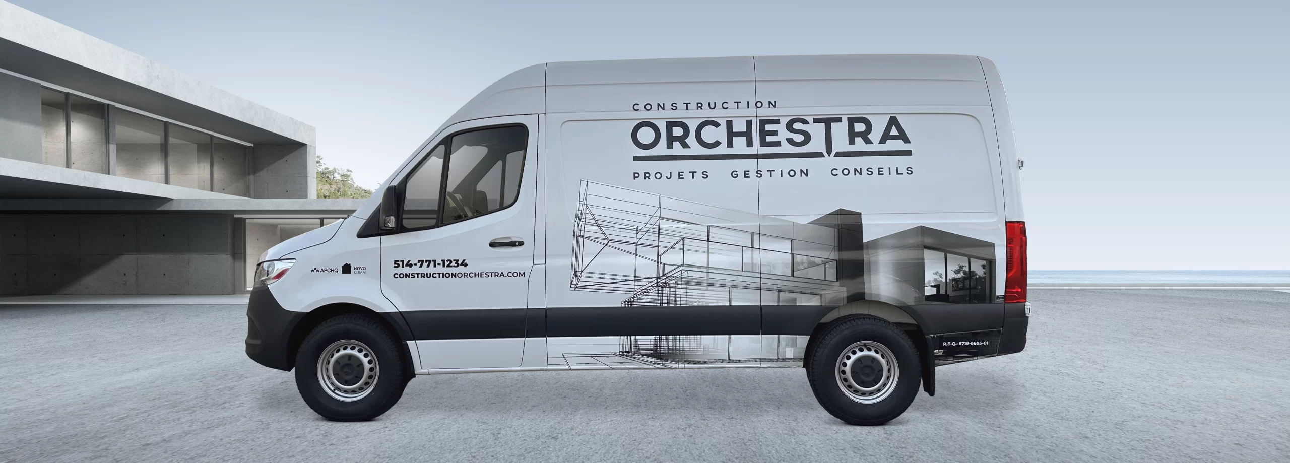 CONSTRUCTION ORCHESTRA TRANSIT ECONO 1/4 WRAP