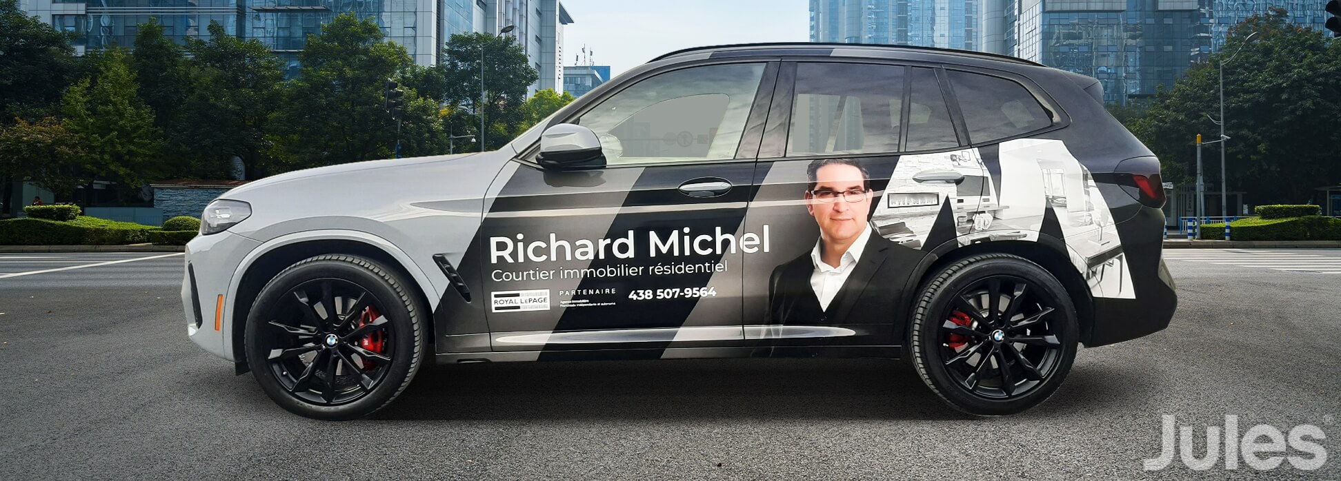 ROYAL LEPAGE RICHARD MICHEL LETTRAGE BMW X3 WRAP COURTIER IMMOBILIER RESIDENTIEL