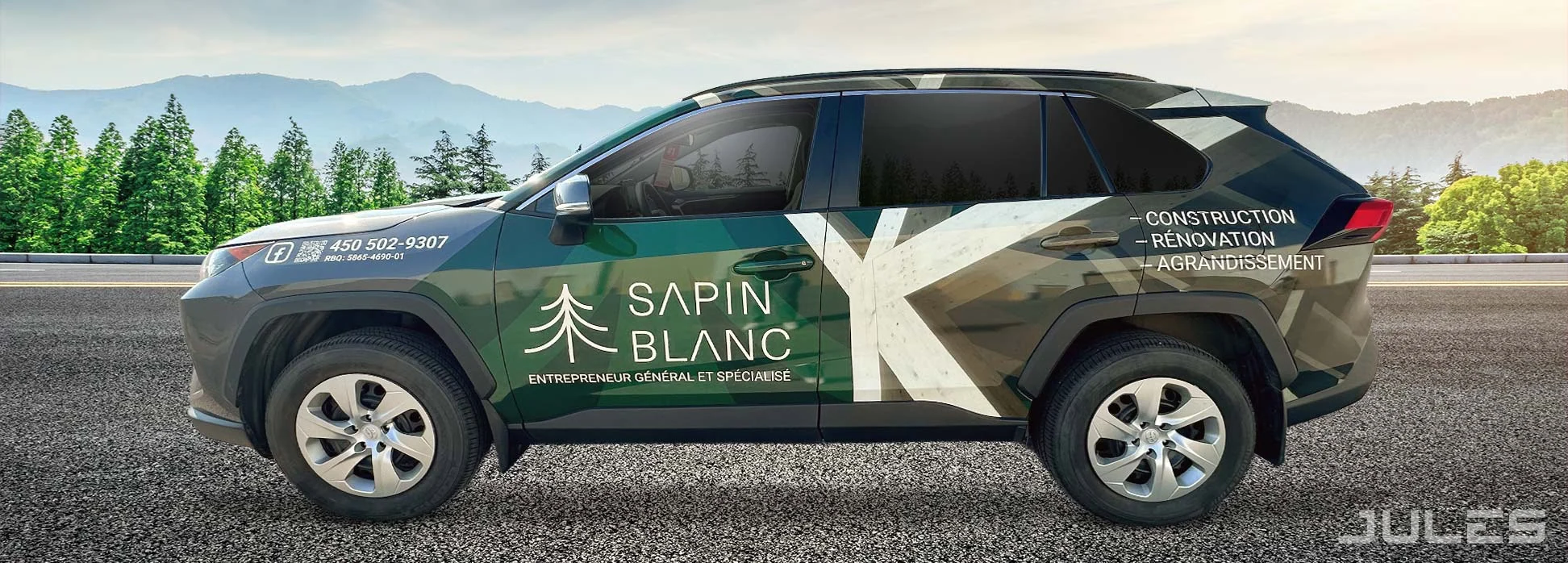 SAPIN BLANC TOYOTA RAV4 SUPER FLASH 3/4 WRAP